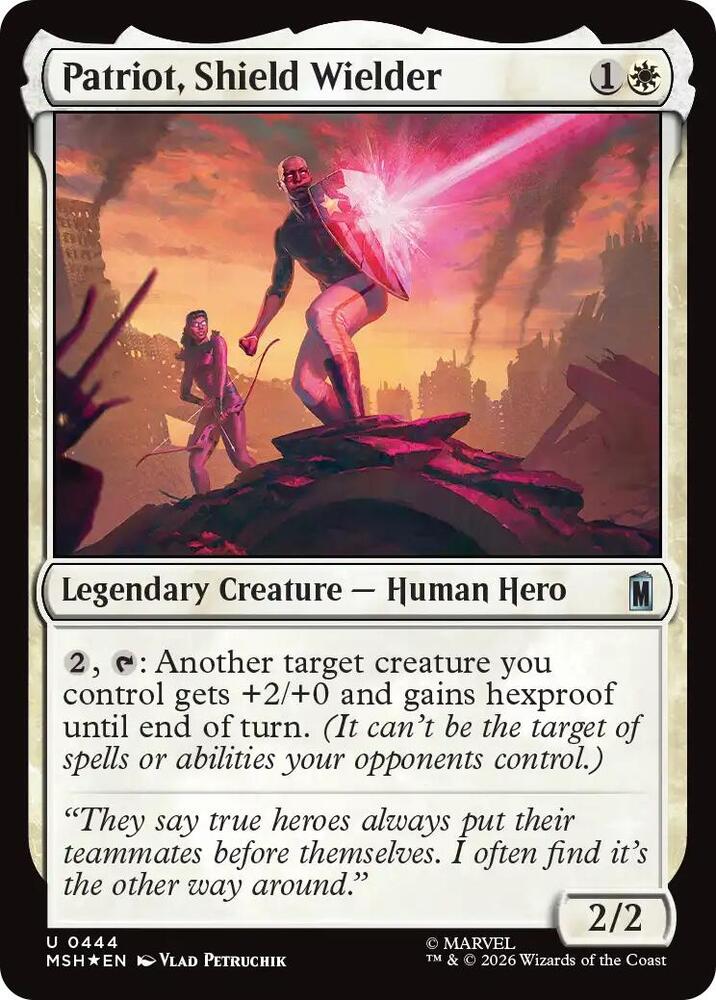 Patriot, Shield Wielder (Surge Foil) [Marvel Super Heroes] 444