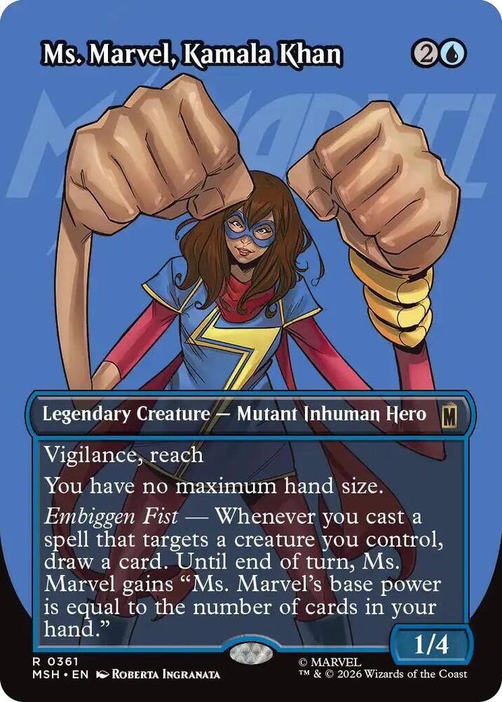 Ms. Marvel, Kamala Khan (Borderless) [Marvel Super Heroes] 361