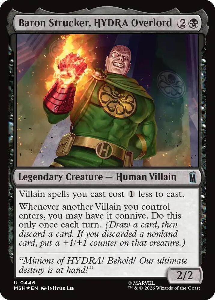 Baron Strucker, HYDRA Overlord (Surge Foil) [Marvel Super Heroes] 446