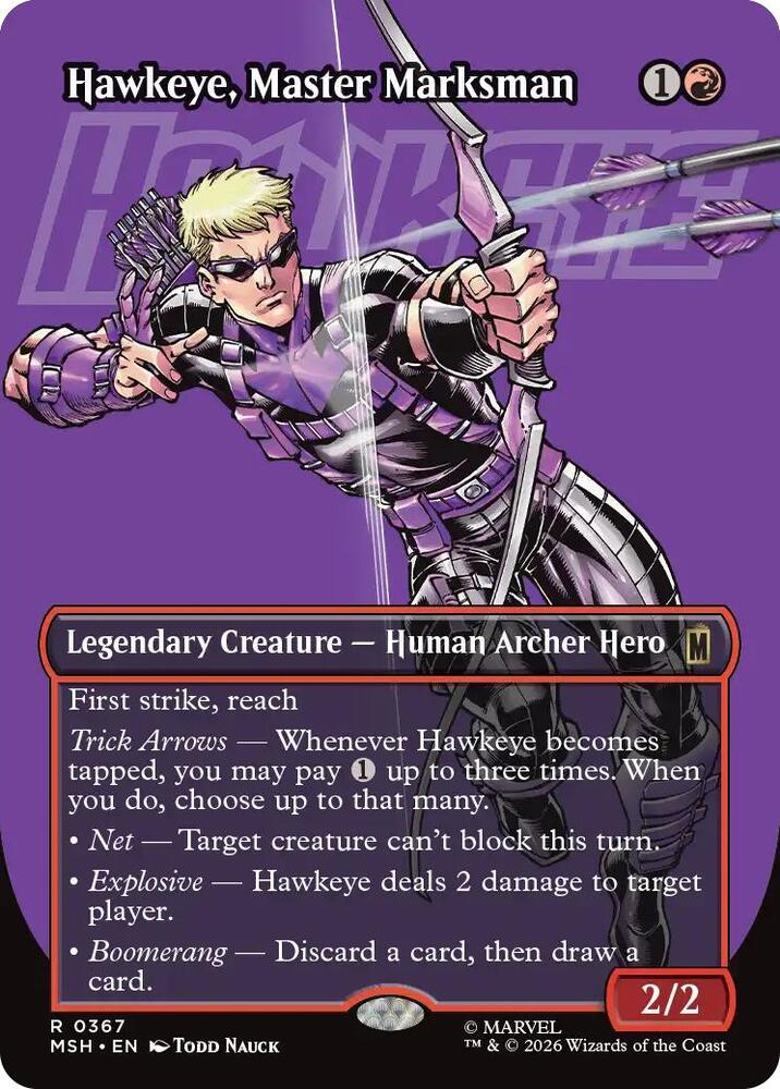 Hawkeye, Master Marksman (Borderless) [Marvel Super Heroes] 367