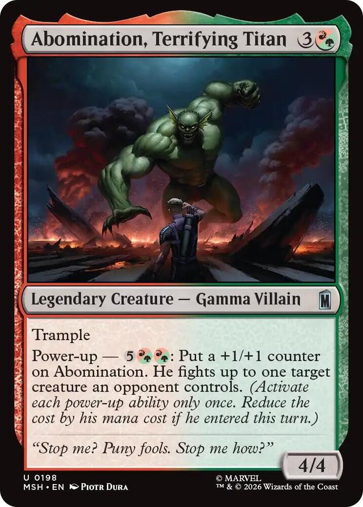 Abomination, Terrifying Titan [Marvel Super Heroes] 198