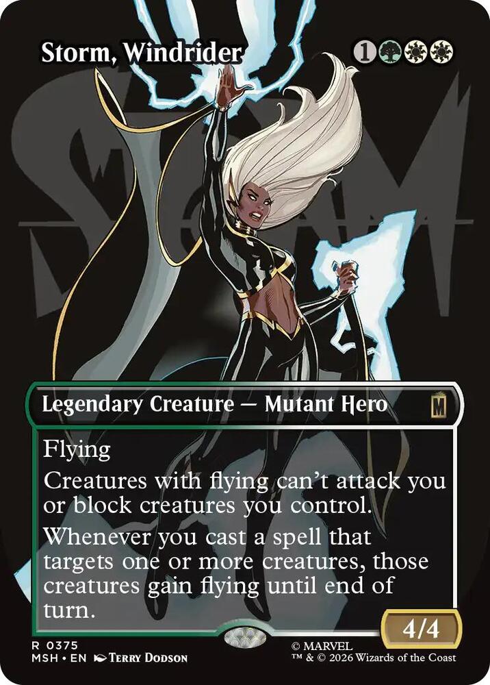 Storm, Windrider (Borderless) [Marvel Super Heroes] 375