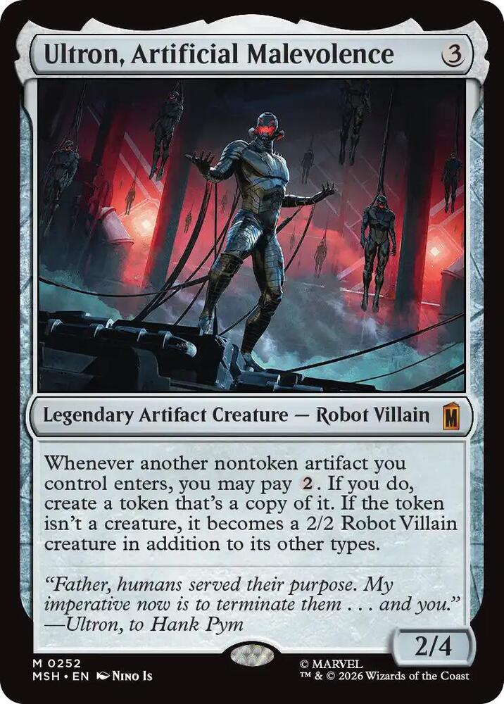 Ultron, Artificial Malevolence [Marvel Super Heroes] 252