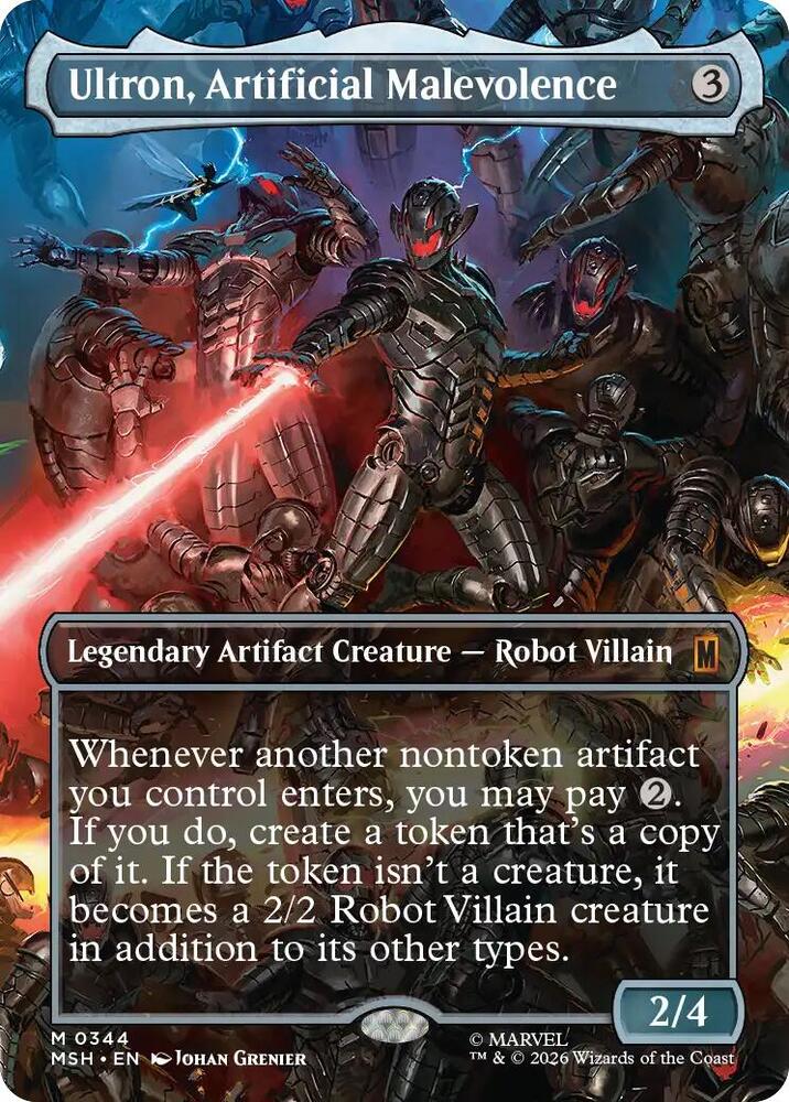 Ultron, Artificial Malevolence (Borderless) (0344) [Marvel Super Heroes] 344