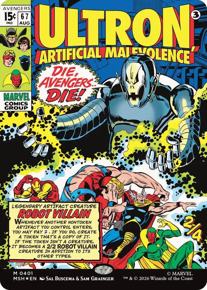 Ultron, Artificial Malevolence (Borderless) (0401) [Marvel Super Heroes] 401