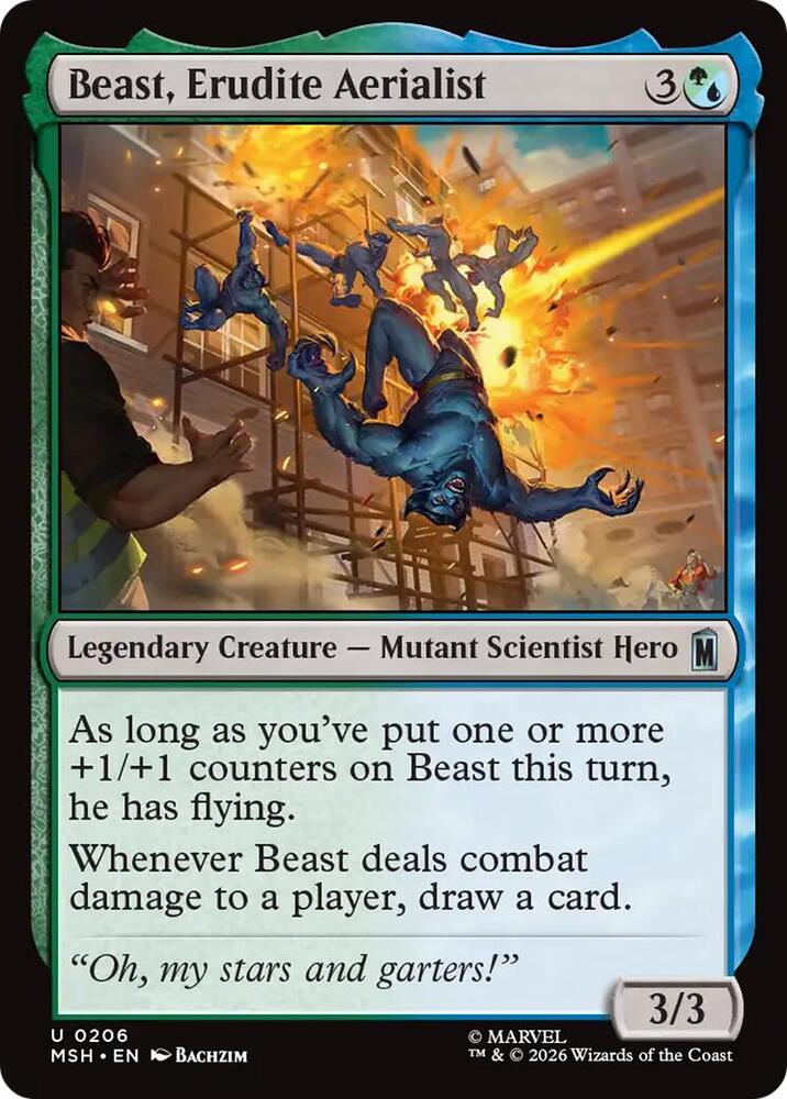 Beast, Erudite Aerialist [Marvel Super Heroes] 206