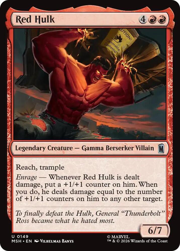 Red Hulk [Marvel Super Heroes] 149