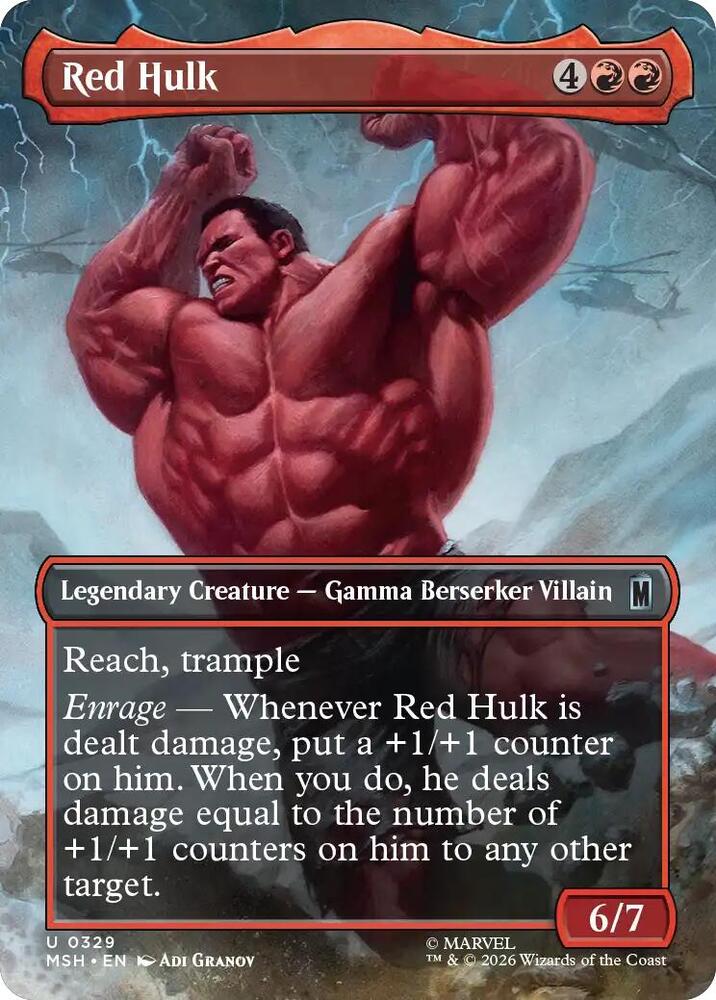 Red Hulk (Borderless) [Marvel Super Heroes] 329