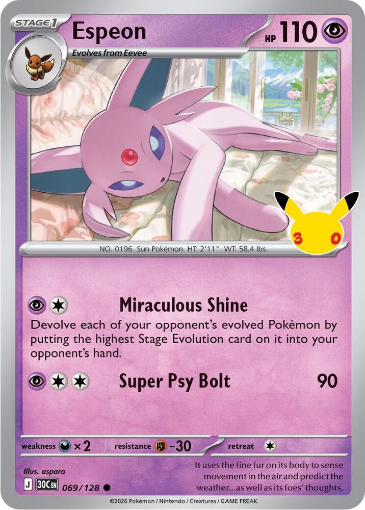 Espeon [ME: 30th Celebration] 069/128