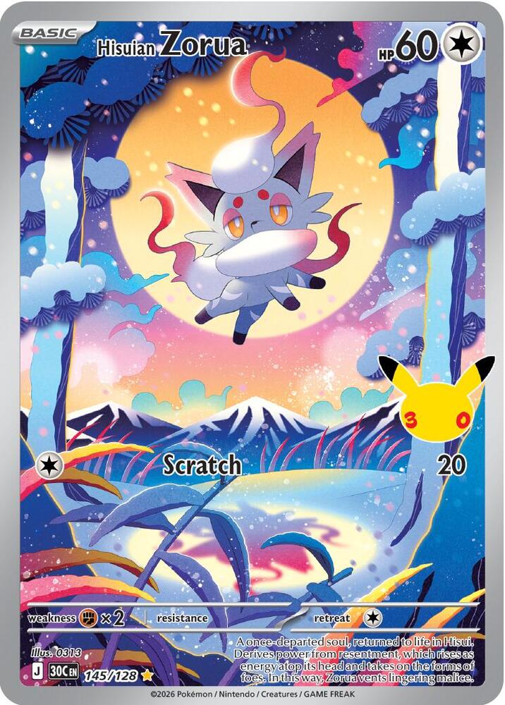 Hisuian Zorua - 145/128 [ME: 30th Celebration] 145/128