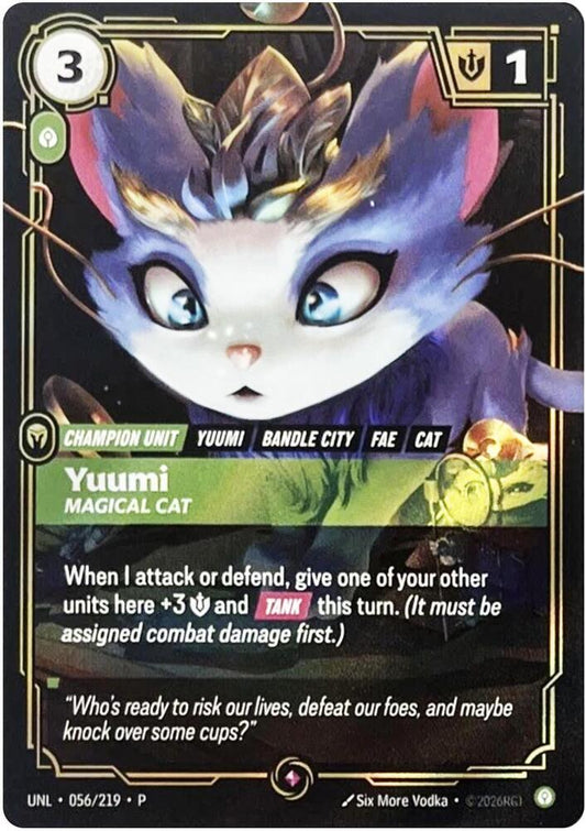 Yuumi, Magical Cat [Riftbound Organized Play Promotional Cards] 056/219