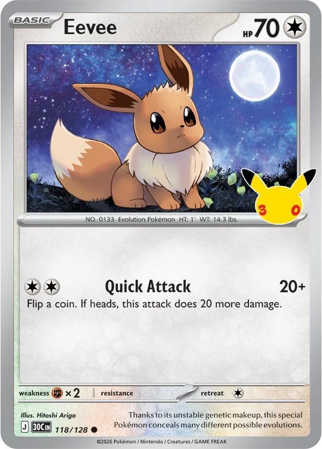 Eevee - 118/128 [ME: 30th Celebration] 118/128