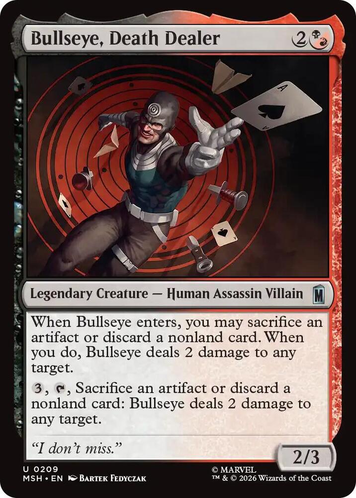 Bullseye, Death Dealer [Marvel Super Heroes] 209