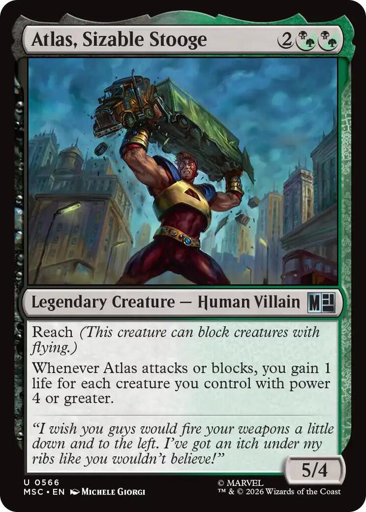 Atlas, Sizable Stooge [Commander: Marvel Super Heroes] 566
