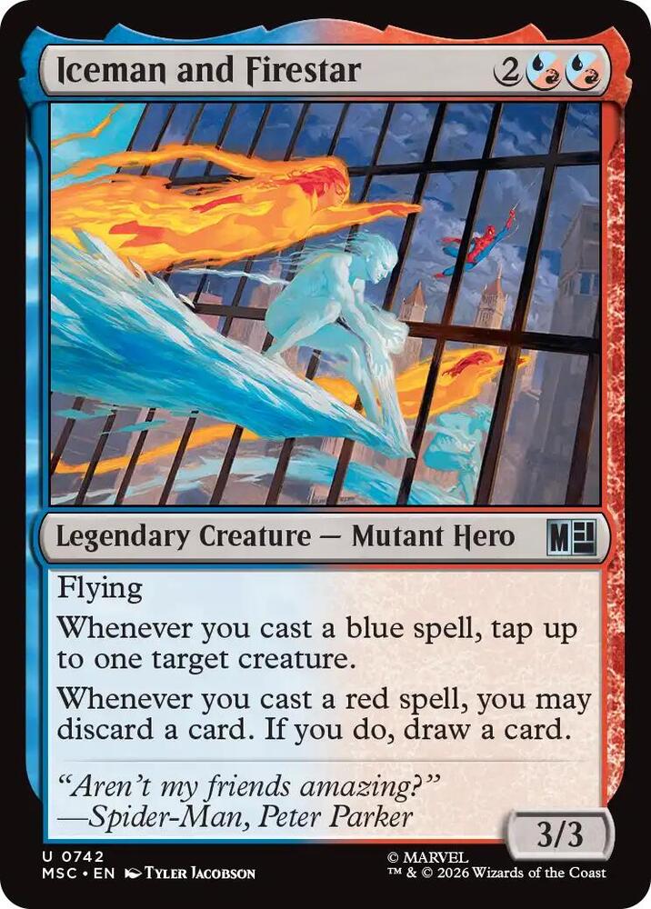 Iceman and Firestar [Commander: Marvel Super Heroes] 742