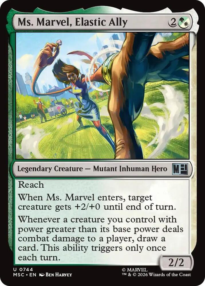 Ms. Marvel, Elastic Ally [Commander: Marvel Super Heroes] 744