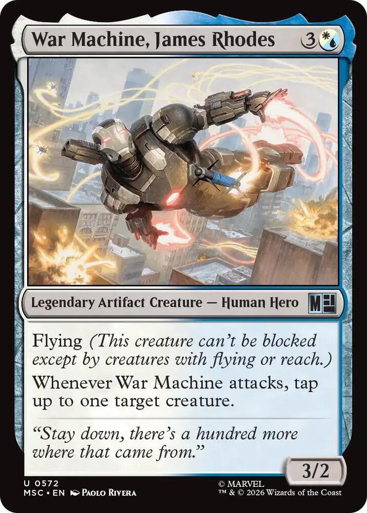 War Machine, James Rhodes [Commander: Marvel Super Heroes] 572