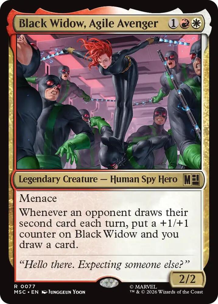 Black Widow, Agile Avenger [Commander: Marvel Super Heroes] 77
