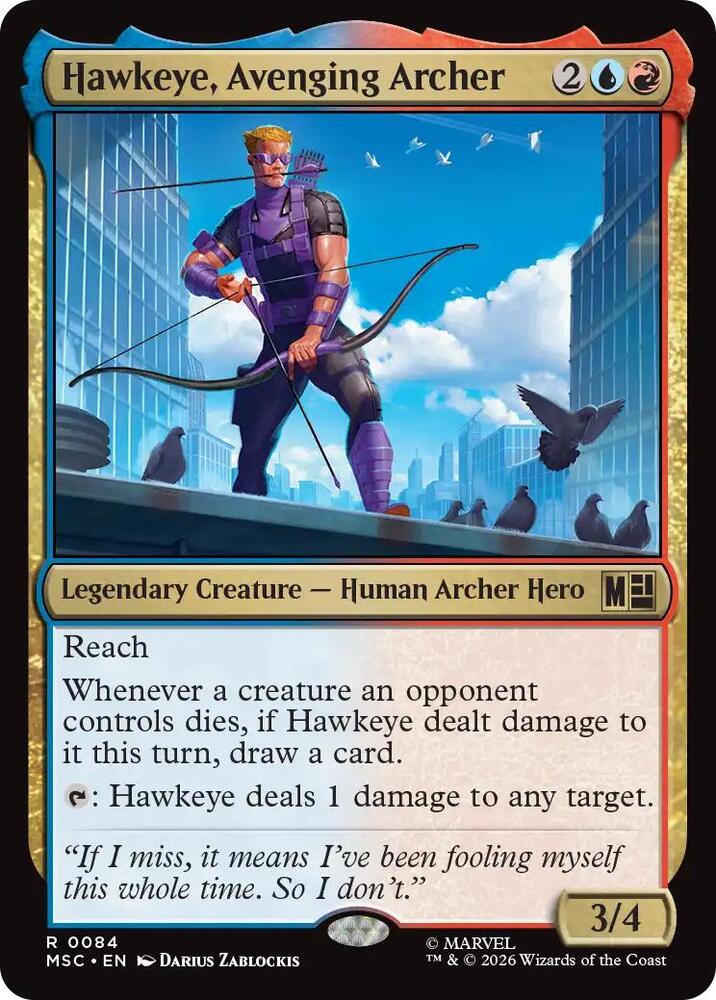 Hawkeye, Avenging Archer [Commander: Marvel Super Heroes] 84