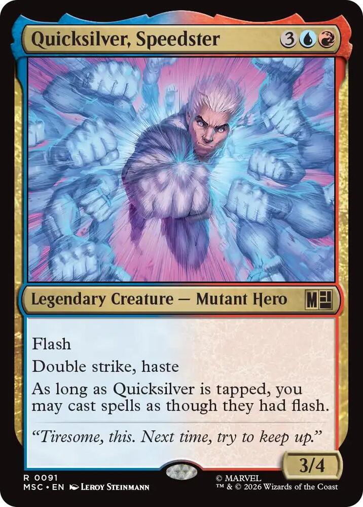 Quicksilver, Speedster [Commander: Marvel Super Heroes] 91