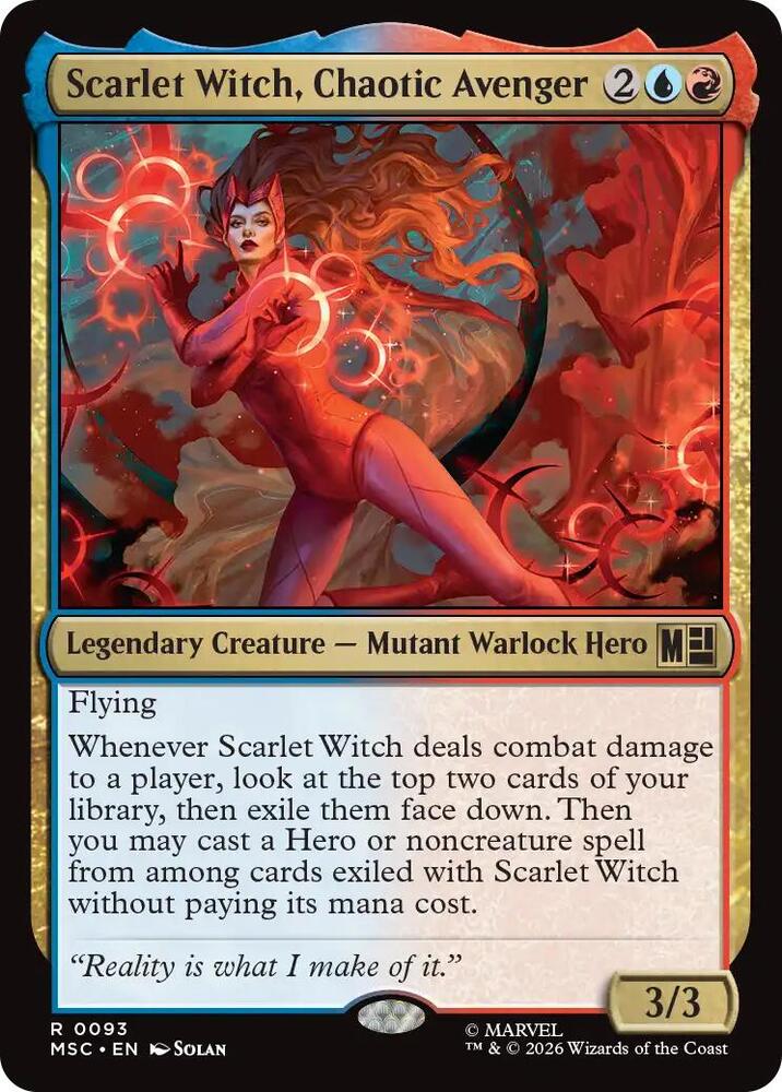 Scarlet Witch, Chaotic Avenger [Commander: Marvel Super Heroes] 93