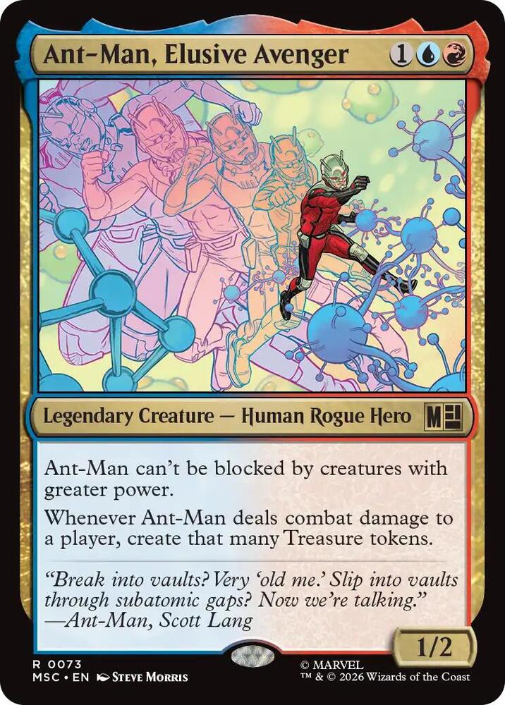 Ant-Man, Elusive Avenger (Surge Foil) [Commander: Marvel Super Heroes] 73