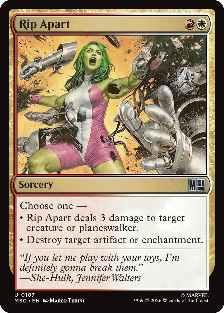 Rip Apart (Surge Foil) [Commander: Marvel Super Heroes] 187