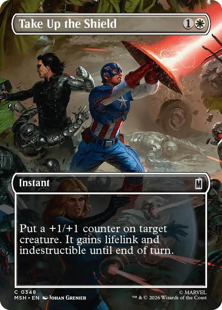 Take Up the Shield (Borderless) [Marvel Super Heroes] 348