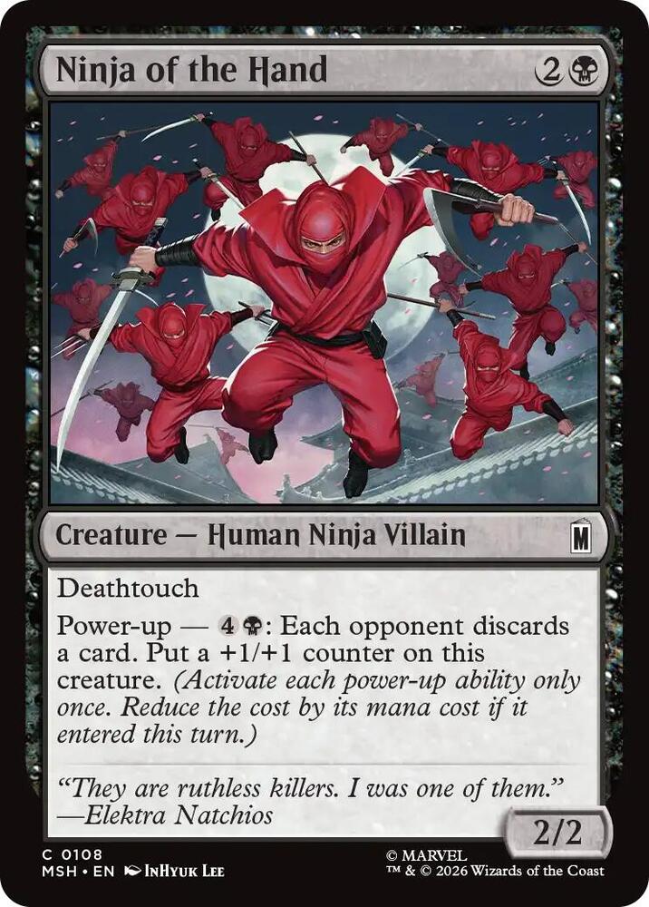 Ninja of the Hand [Marvel Super Heroes] 108