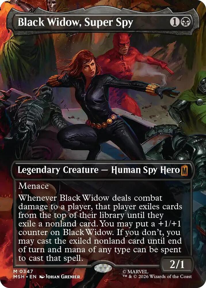 Black Widow, Super Spy (Borderless) (0347) [Marvel Super Heroes] 347