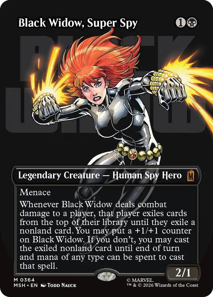 Black Widow, Super Spy (Borderless) (0364) [Marvel Super Heroes] 364