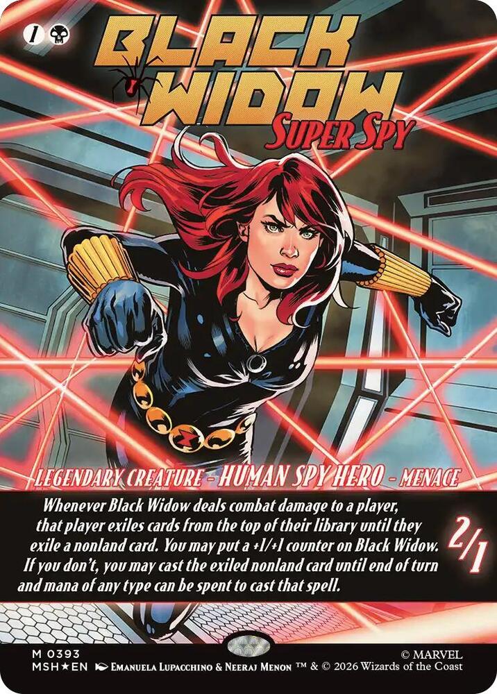 Black Widow, Super Spy (Borderless) (0393) [Marvel Super Heroes] 393