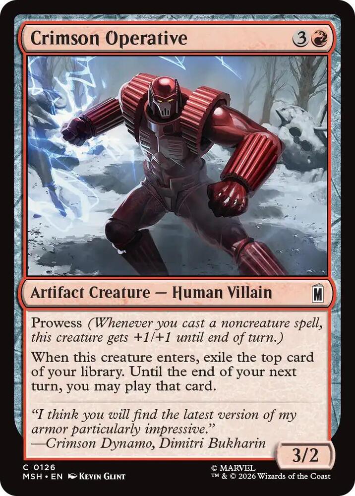 Crimson Operative [Marvel Super Heroes] 126
