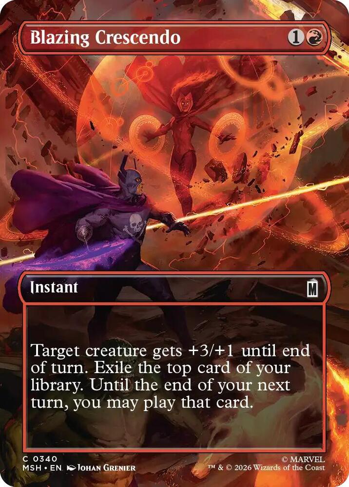 Blazing Crescendo (Borderless) [Marvel Super Heroes] 340
