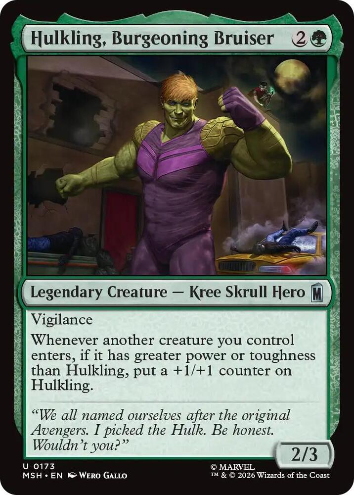 Hulkling, Burgeoning Bruiser [Marvel Super Heroes] 173