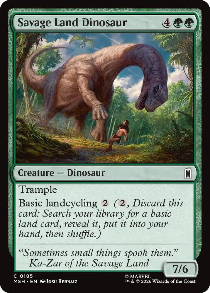 Savage Land Dinosaur [Marvel Super Heroes] 185