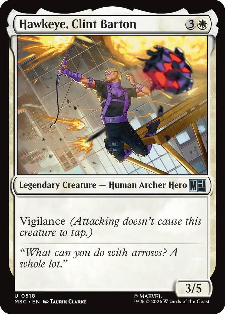 Hawkeye, Clint Barton (0518) [Commander: Marvel Super Heroes] 518