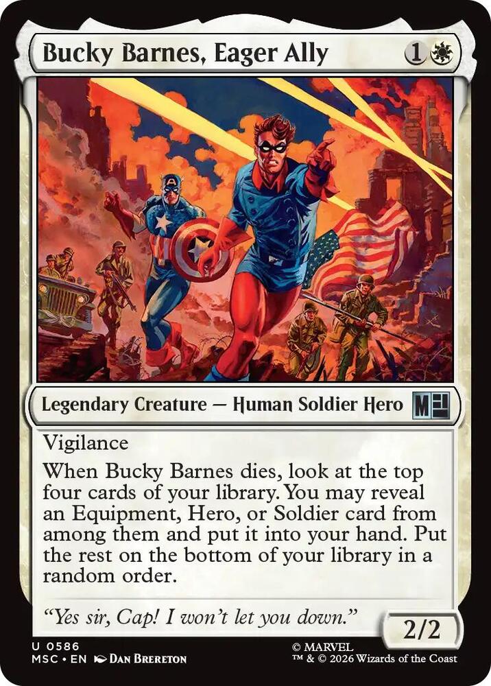 Bucky Barnes, Eager Ally [Commander: Marvel Super Heroes] 586