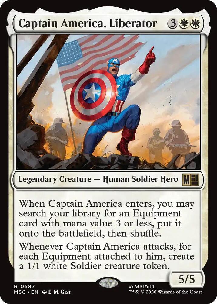 Captain America, Liberator [Commander: Marvel Super Heroes] 587