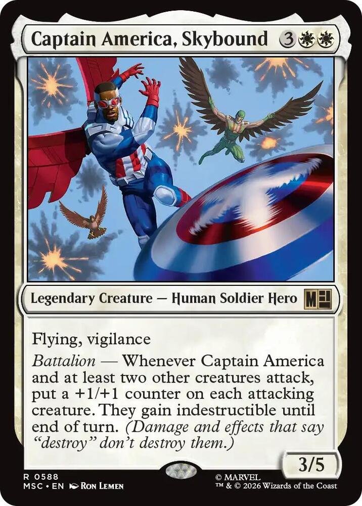 Captain America, Skybound [Commander: Marvel Super Heroes] 588
