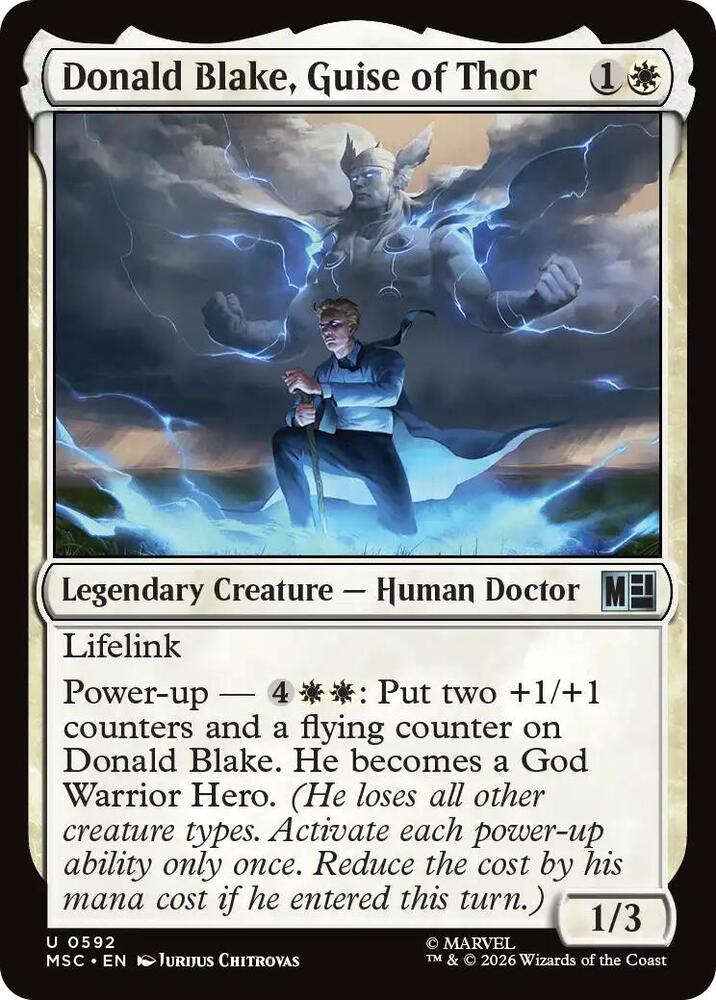 Donald Blake, Guise of Thor [Commander: Marvel Super Heroes] 592