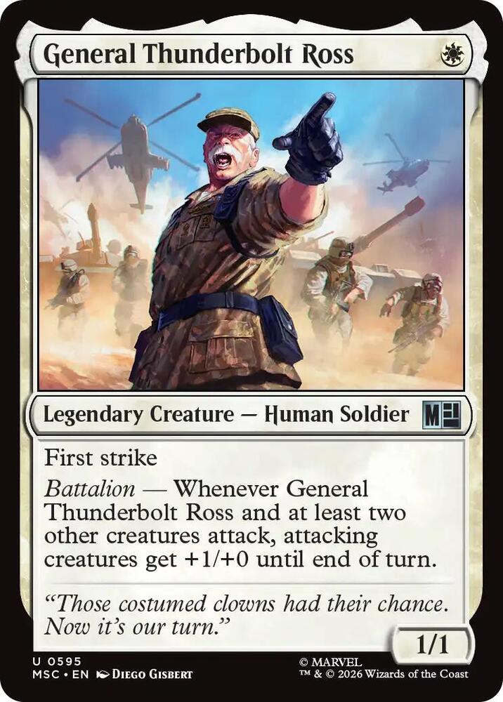 General Thunderbolt Ross [Commander: Marvel Super Heroes] 595