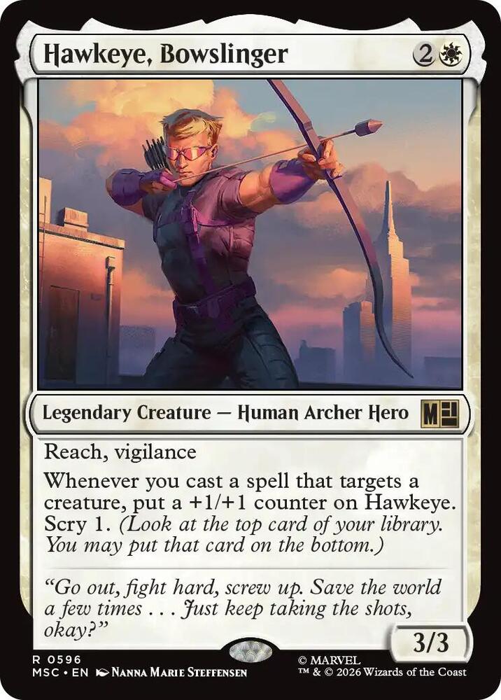 Hawkeye, Bowslinger [Commander: Marvel Super Heroes] 596