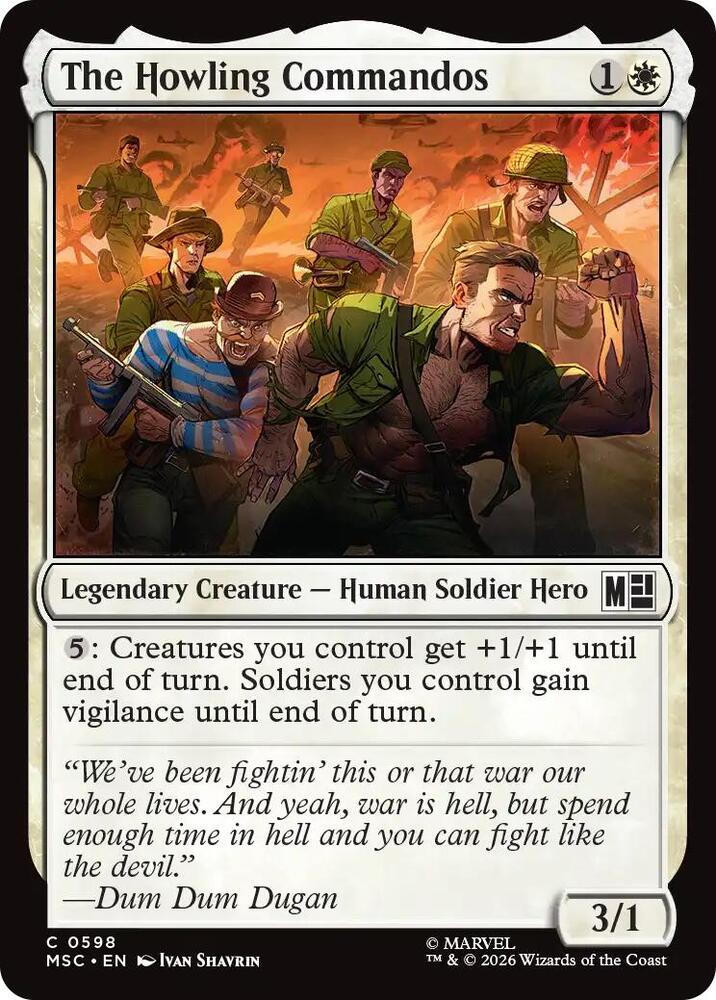 The Howling Commandos [Commander: Marvel Super Heroes] 598