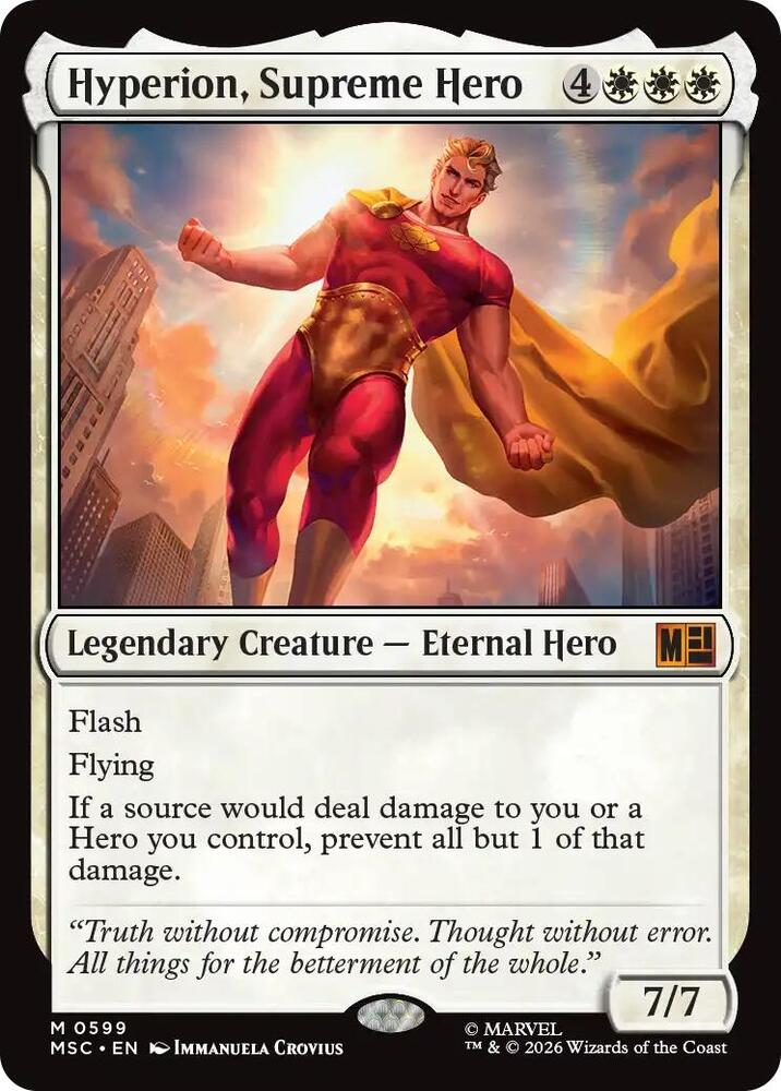 Hyperion, Supreme Hero [Commander: Marvel Super Heroes] 599