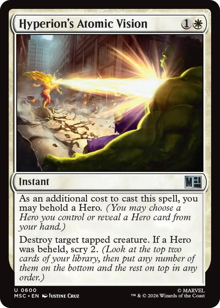 Hyperion's Atomic Vision [Commander: Marvel Super Heroes] 600