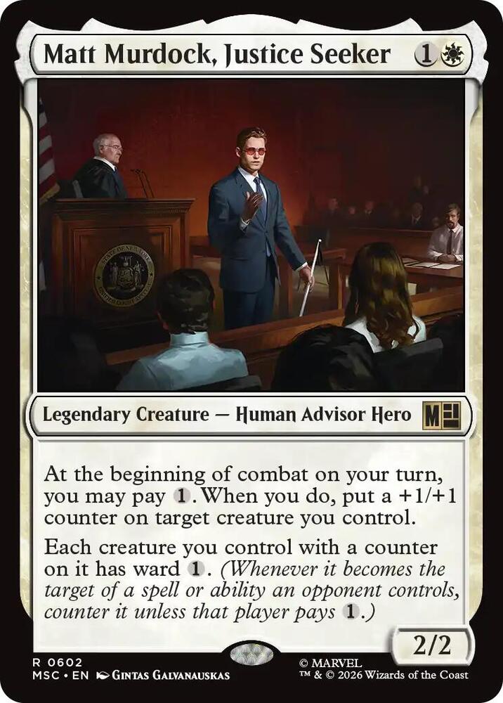 Matt Murdock, Justice Seeker [Commander: Marvel Super Heroes] 602