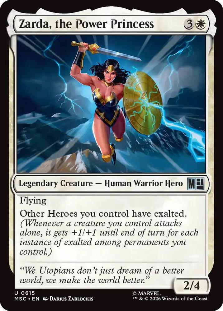 Zarda, the Power Princess [Commander: Marvel Super Heroes] 615