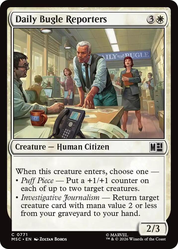 Daily Bugle Reporters [Commander: Marvel Super Heroes] 771