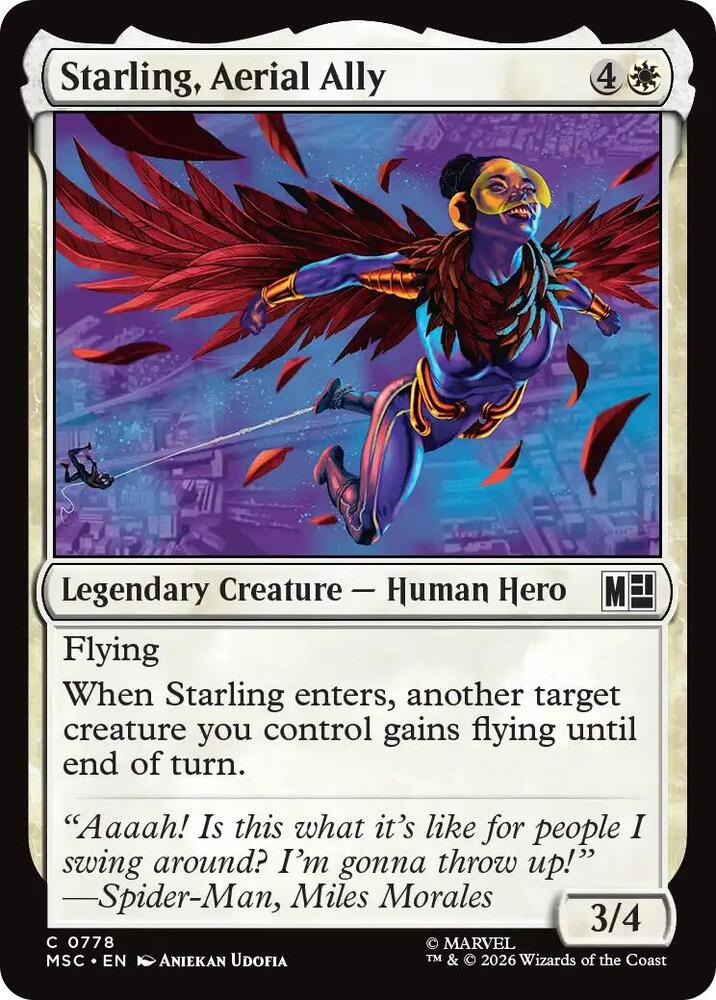 Starling, Aerial Ally [Commander: Marvel Super Heroes] 778